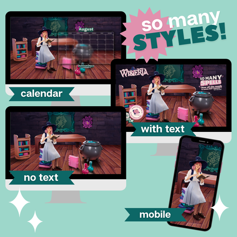 Dungeon Dolls Digital Calendar